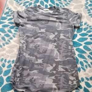 Camo t shirt dress